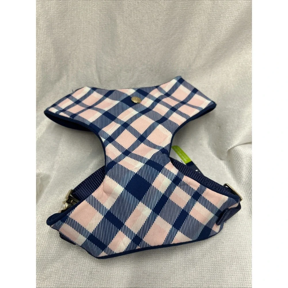 Frisco Pink Plaid Fashion Dog Harness and Collar to Match Size Medium NWT